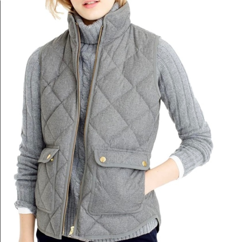 J.Crew Excursion Quilted Flannel Vest